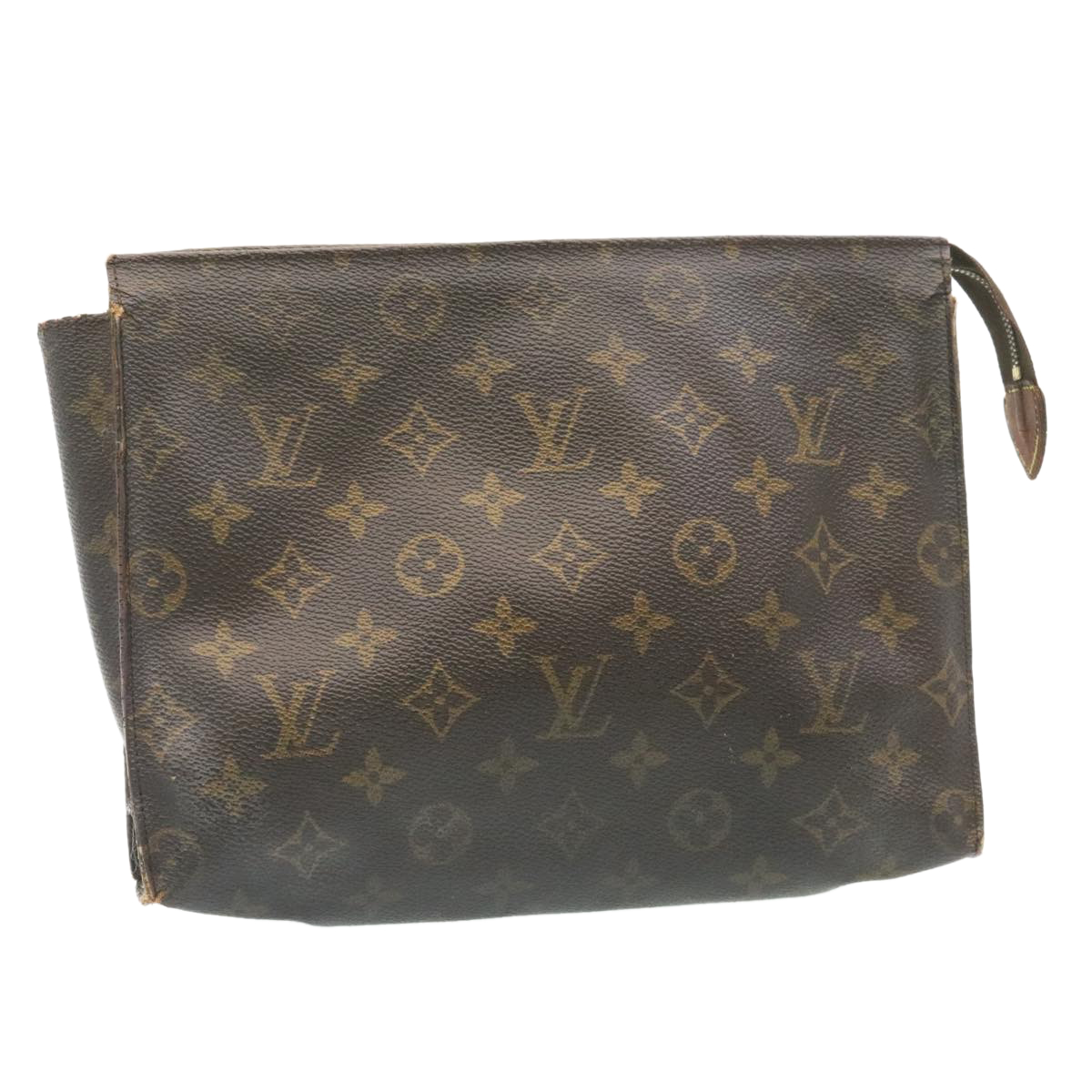 Louis Vuitton Monogram Poche Toilette 26 Pouch Vintage M47542 Lv Auth 27543